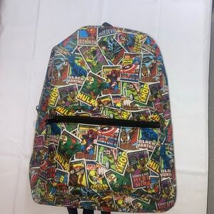 Marvel Multicolor Comic Collage Backpack